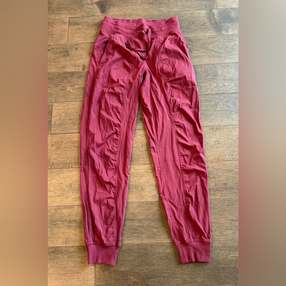 Lululemon Mid Rise Dance Studio Jogger Pants Maroon Size 4